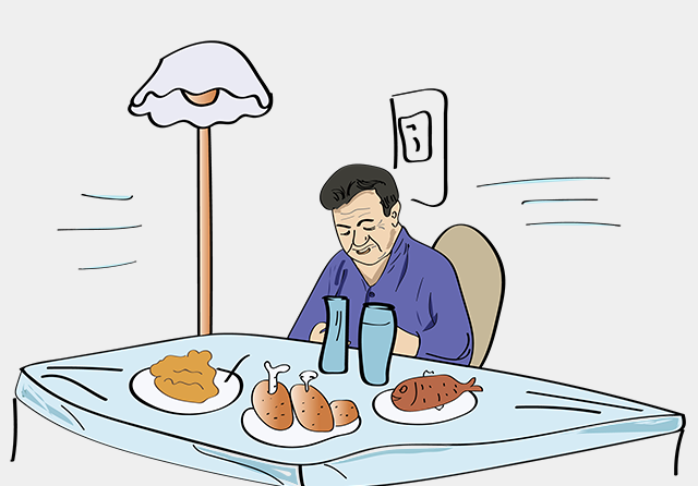 大魚大肉、老人、飲食-康興醫(yī)療器械官網(wǎng)