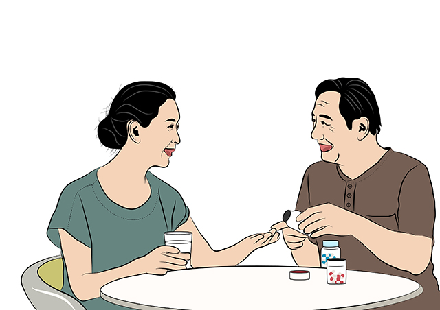夫妻、吃飯、聊天-康興醫(yī)療器械官網(wǎng)
